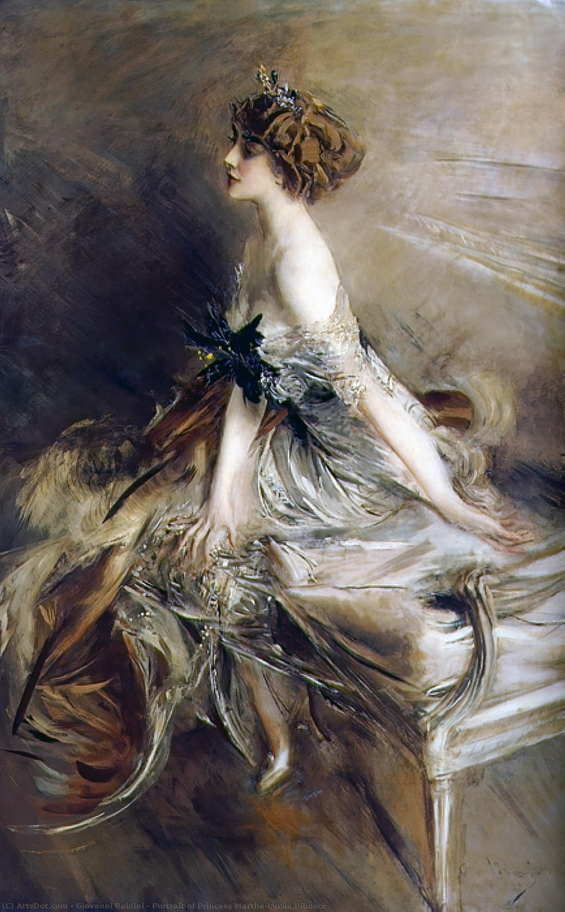 Prinsessa Marthe-Lucile Bibescon muotokuva - Giovanni Boldini