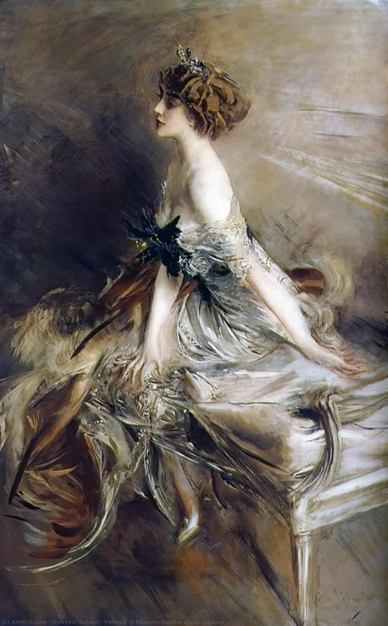 Prinsessa Marthe-Lucile Bibescon muotokuva - Giovanni Boldini