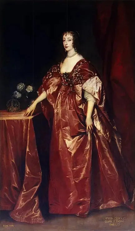 Kuningatar Henriette-Marien muotokuva - Antoine van Dyck