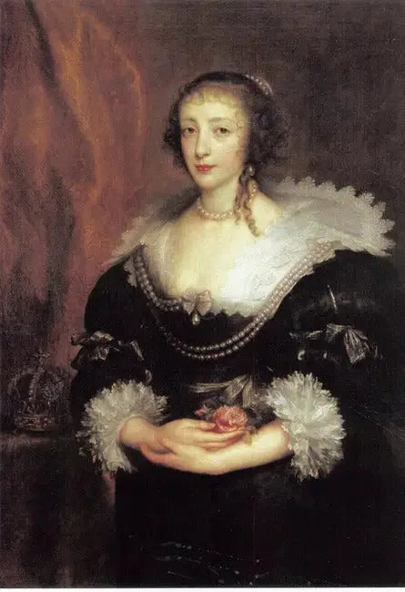 Kuningatar Henriette Marien muotokuva - Antoine van Dyck