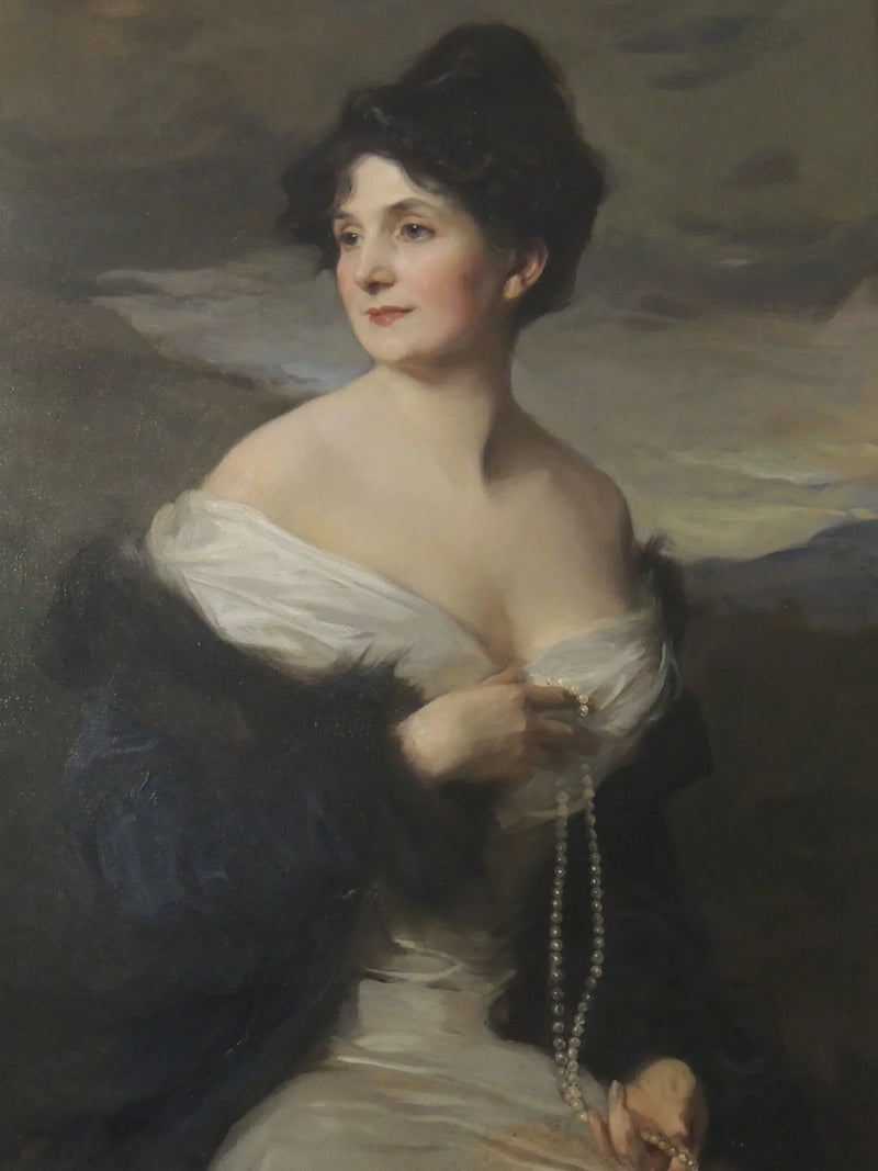 Fontenayn vikonttittaren (1870-1952), Ranskan suurlähettilään vaimon, muotokuva - Philip de Laszlo