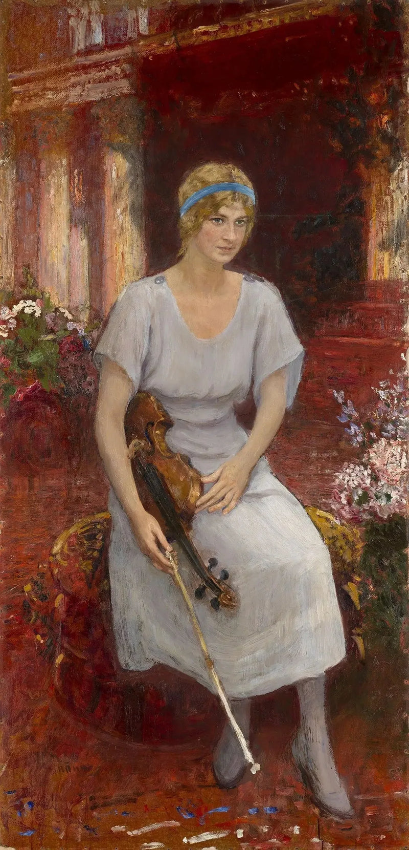 Cecilia Hansenin viulistiportraatti - Ilya Repin