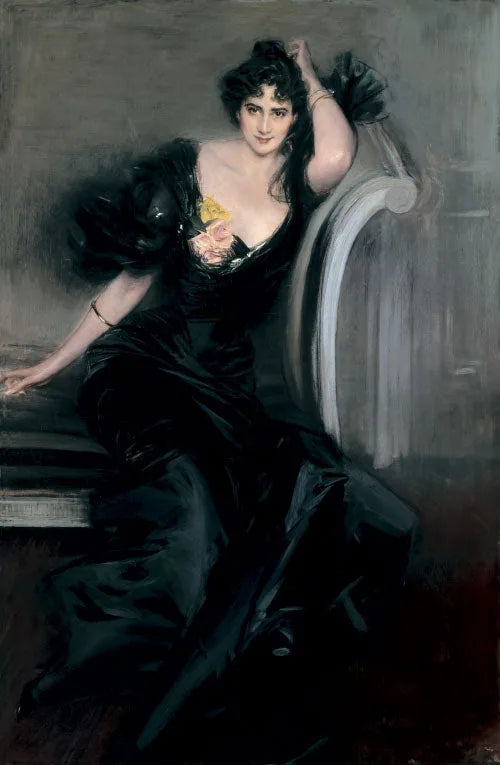 Lady Colin Campbellin muotokuva, syntynyt Gertrude Elisabeth Blood - Giovanni Boldini
