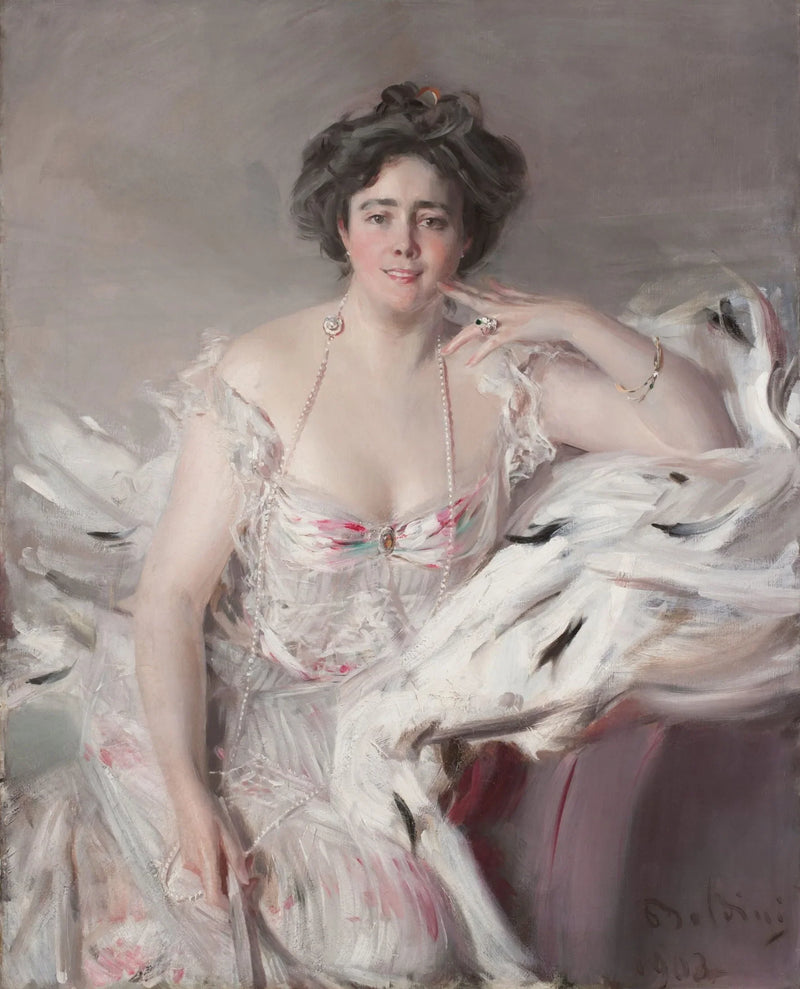 Lady Nanne Schrader, syntynyt Wiborg - Giovanni Boldini