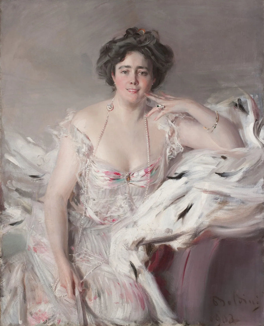 Lady Nanne Schrader, syntynyt Wiborg - Giovanni Boldini