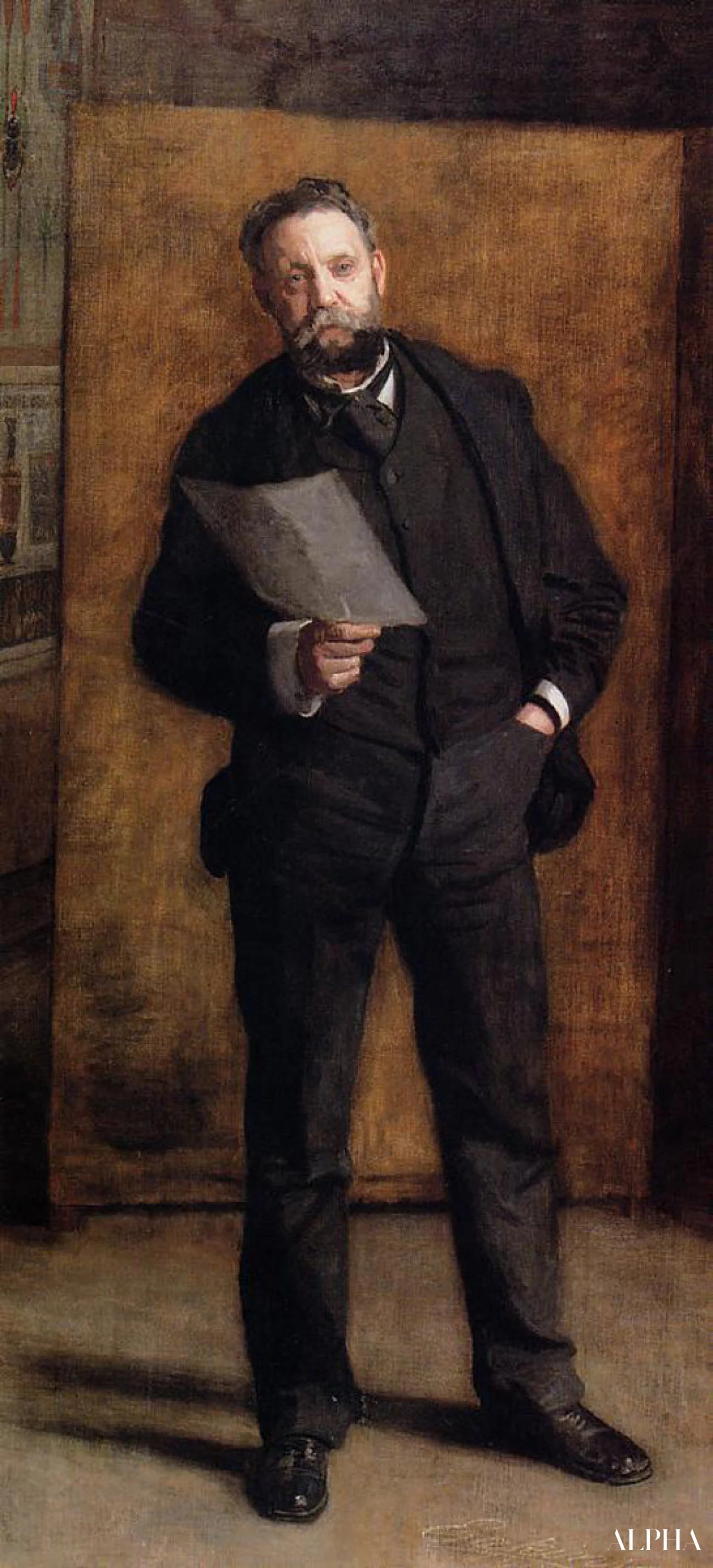 Leslie Millerin muotokuva - Thomas Eakins - Korkealaatuiset taulujen ja maalauksien reproduktiot