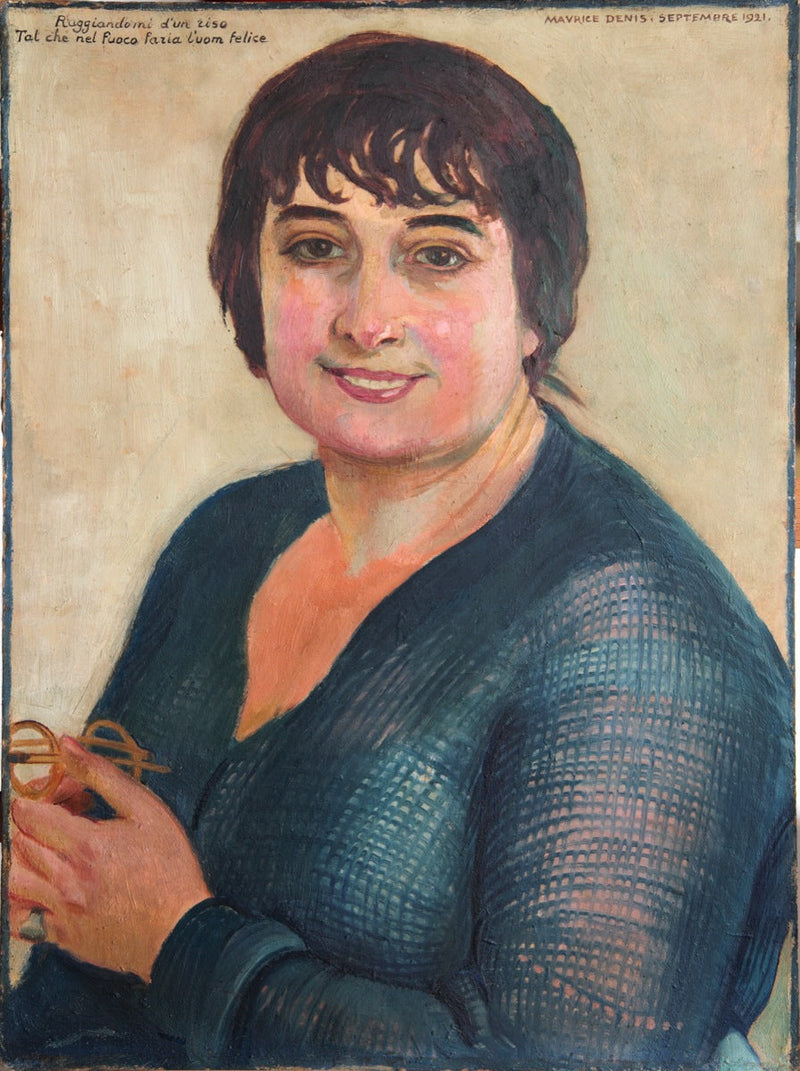 Lisbethin muotokuva sinisellä - Maurice Denis
