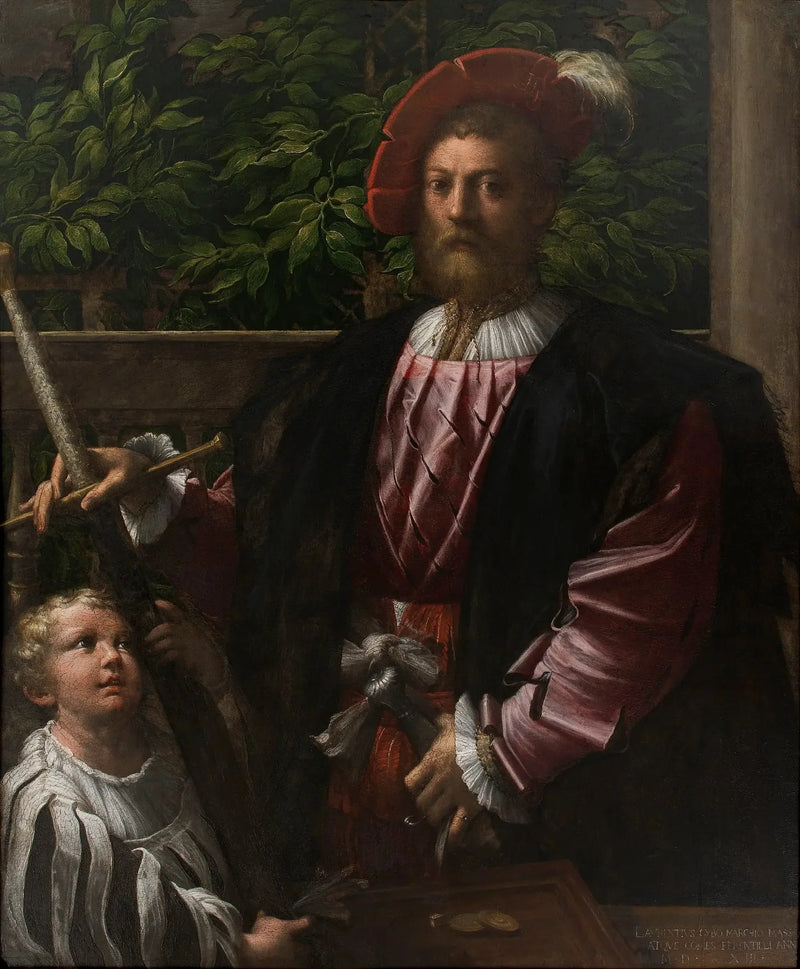 Lorenzo Cybo - Parmigianino - Muotokuva