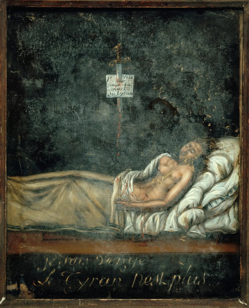 Louis-Michel Le Peletier de Saint-Fargeau (1760-1793) kuolemanvuoteellaan - Jacques-Louis David