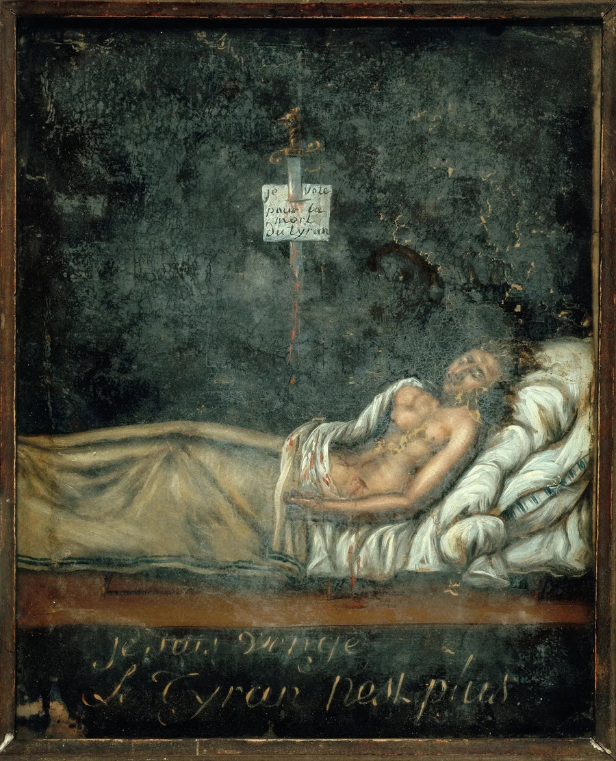 Louis-Michel Le Peletier de Saint-Fargeau (1760-1793) kuolemanvuoteellaan - Jacques-Louis David