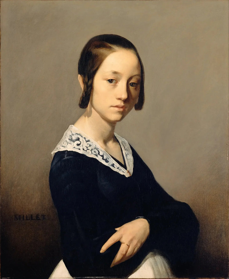 Louise-Antoinette Feuardentin muotokuva - Jean-François Millet