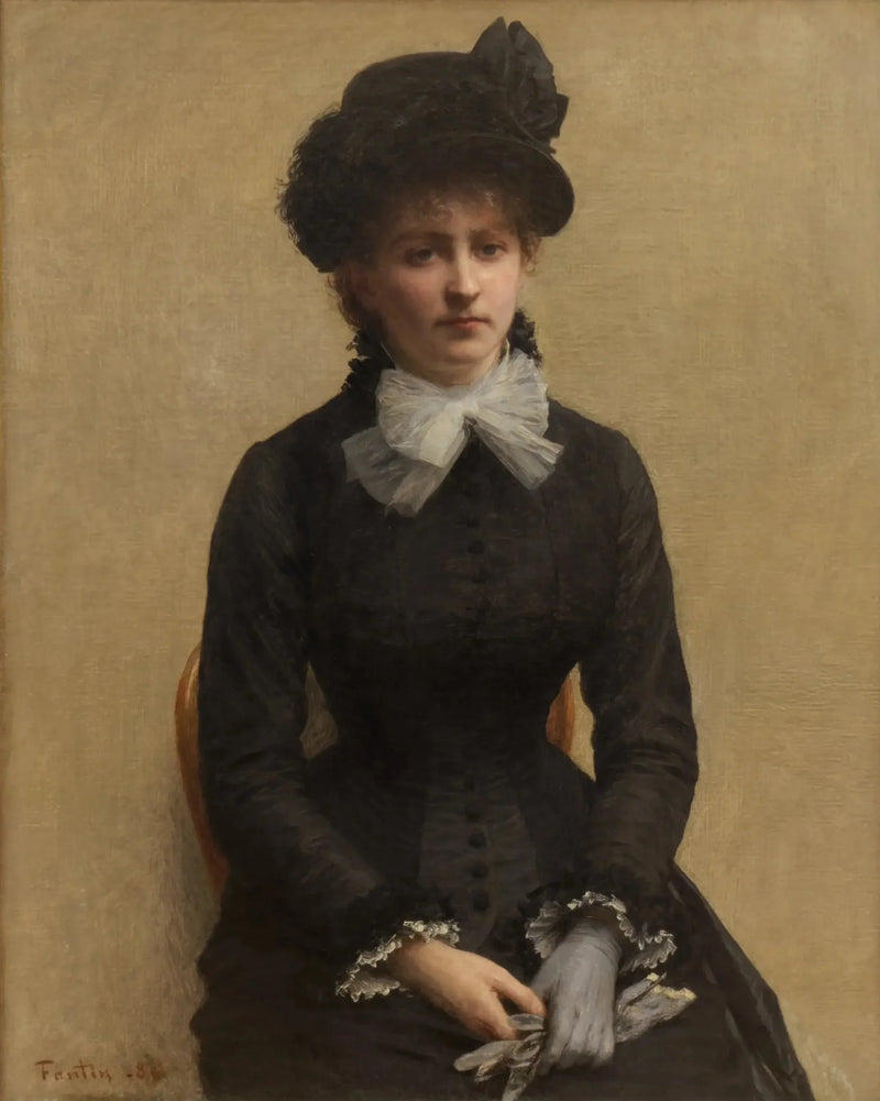 Louise Riesenerin muotokuva - Henri Fantin-Latour