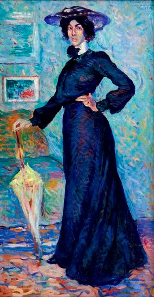 Lucie Cousturierin muotokuva - Maximilien Luce