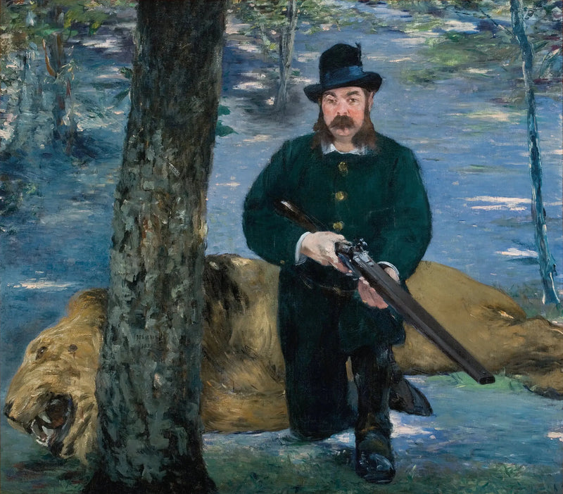 M. Pertuisetin muotokuva, leijonajahdissa - Édouard Manet