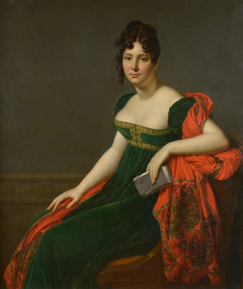 Madame Augustine Bertin de Veaux'n muotokuva - Anne-Louis Girodet