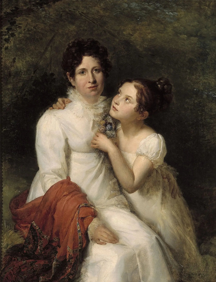 Madame Bauquin Du Boulayn ja hänen sisarentyttärensä Mademoiselle Bauquin de La Souche - François Gérard