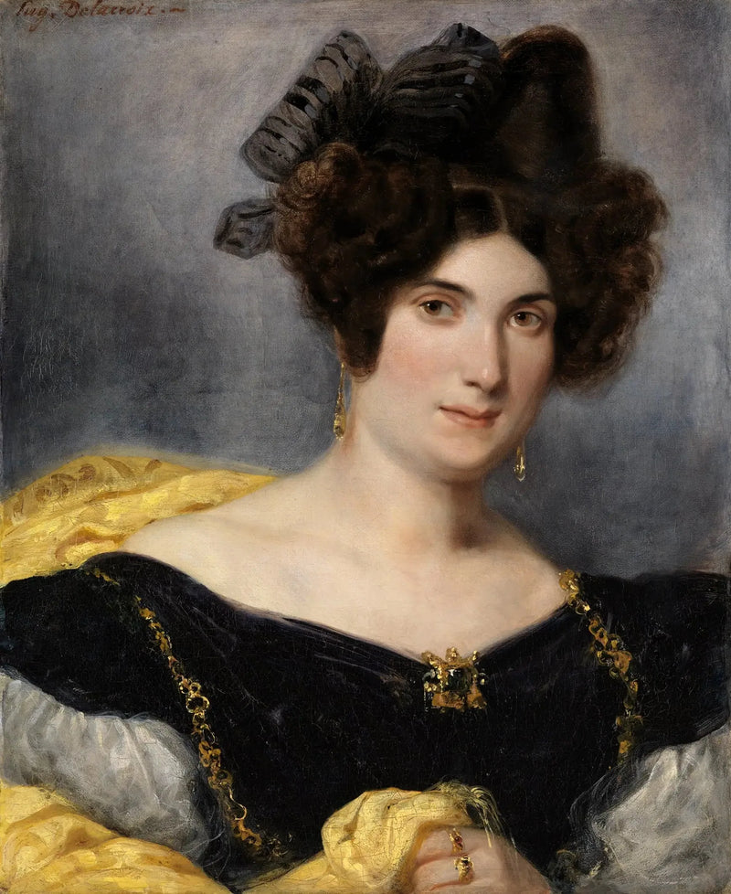 Madame François Simonin muotokuva - Eugène Delacroix