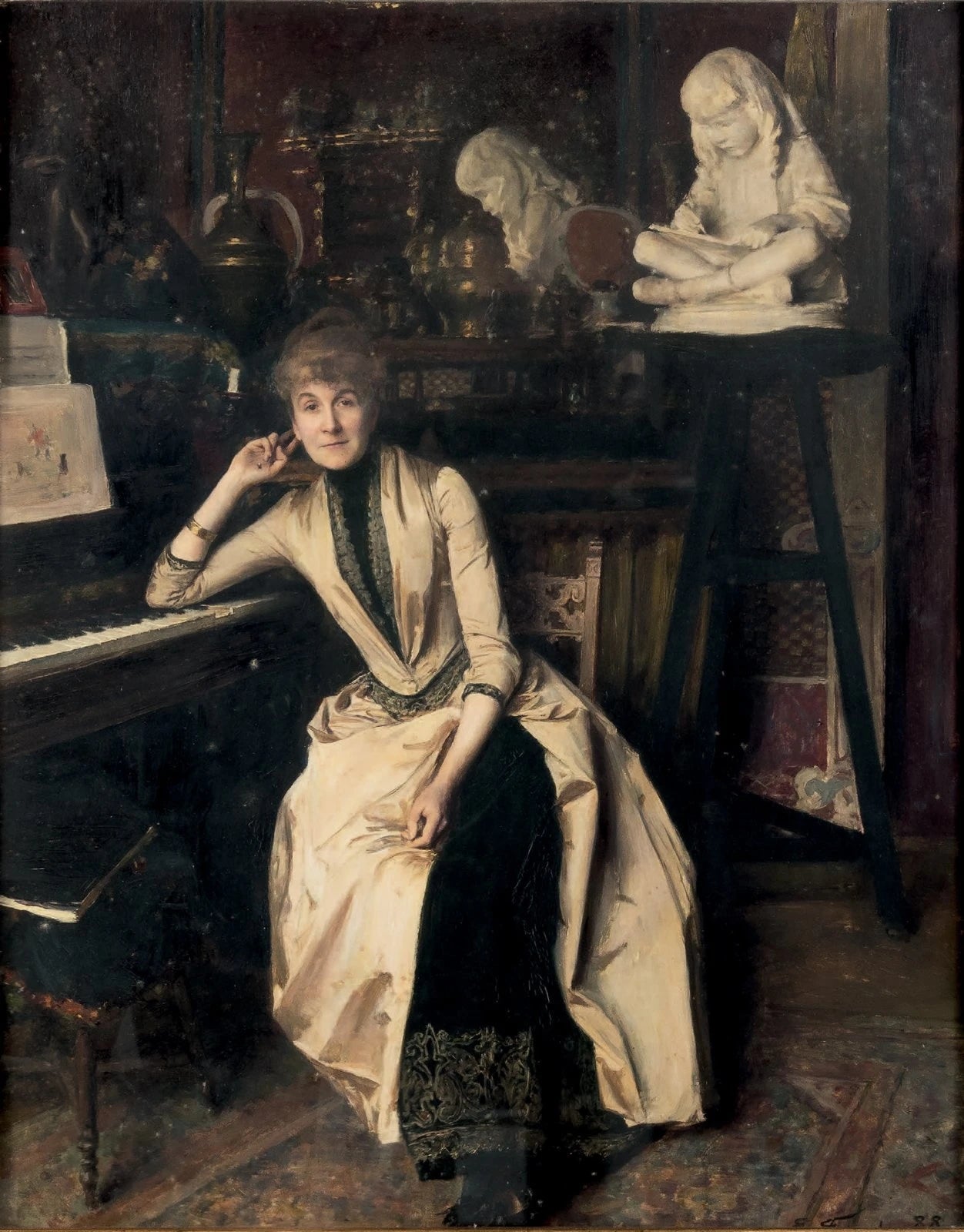 Portrait de Madame Gustave Paul - Émile Friant image 1 reproduction réalisée par Alpha Reproduction