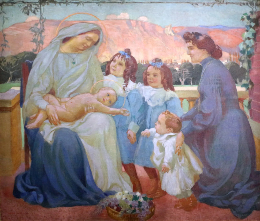 Madame de la Laurencien ja hänen lastensa muotokuva - Maurice Denis