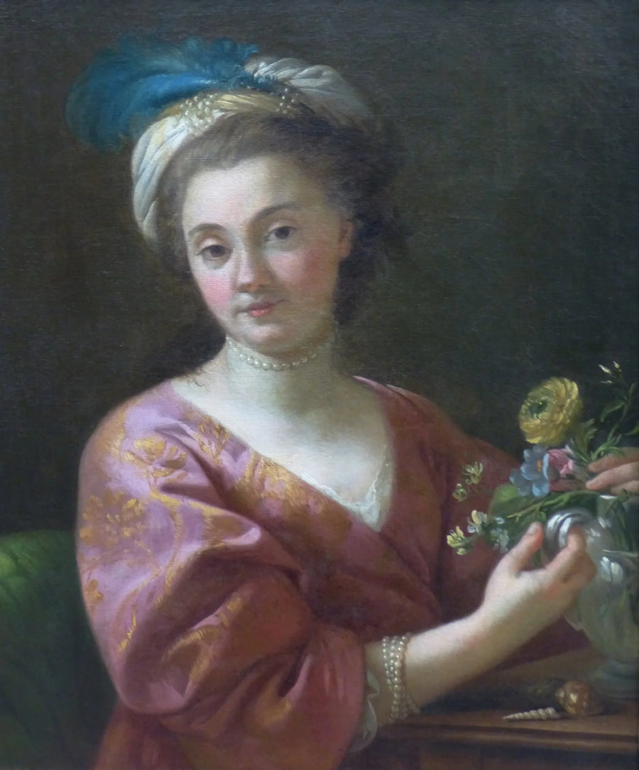 Portrait de Madame Vien - Joseph-Marie Vien image 1 tableau peint à l’huile sur toile