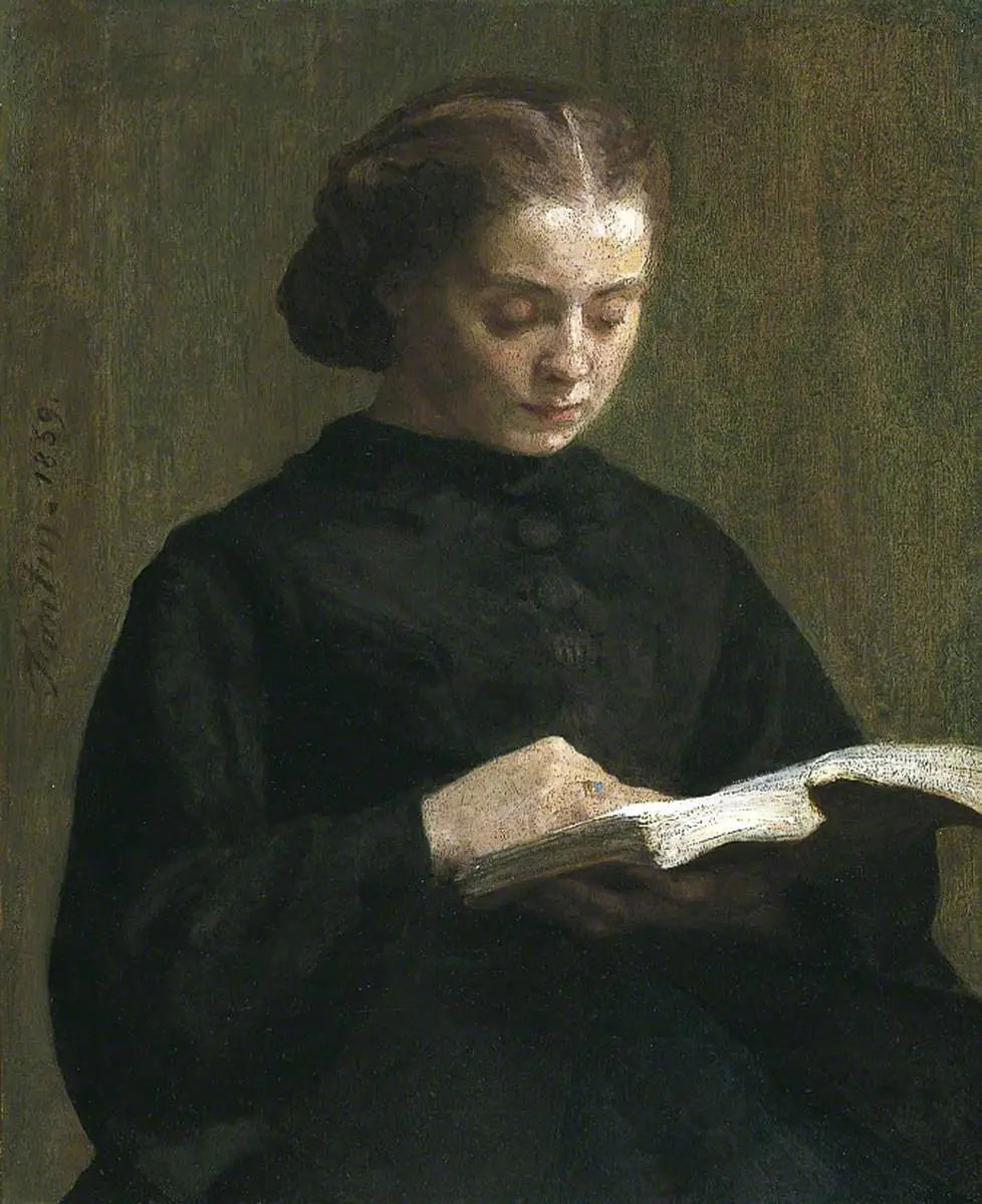 Portrait de Mademoiselle Marie Fantin-Latour - Henri Fantin-Latour - Alpha Reproduction