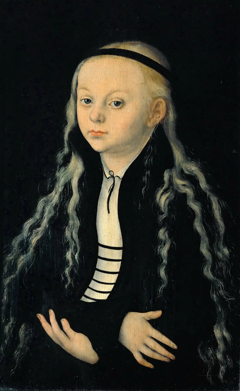 Magdalena Lutherin muotokuva, reformisti Martin Lutherin tytär - Lucas Cranach vanhempi