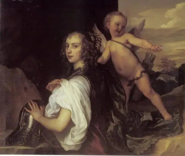 Margaret Lemonin muotokuva Erminian roolissa - Antoine van Dyck
