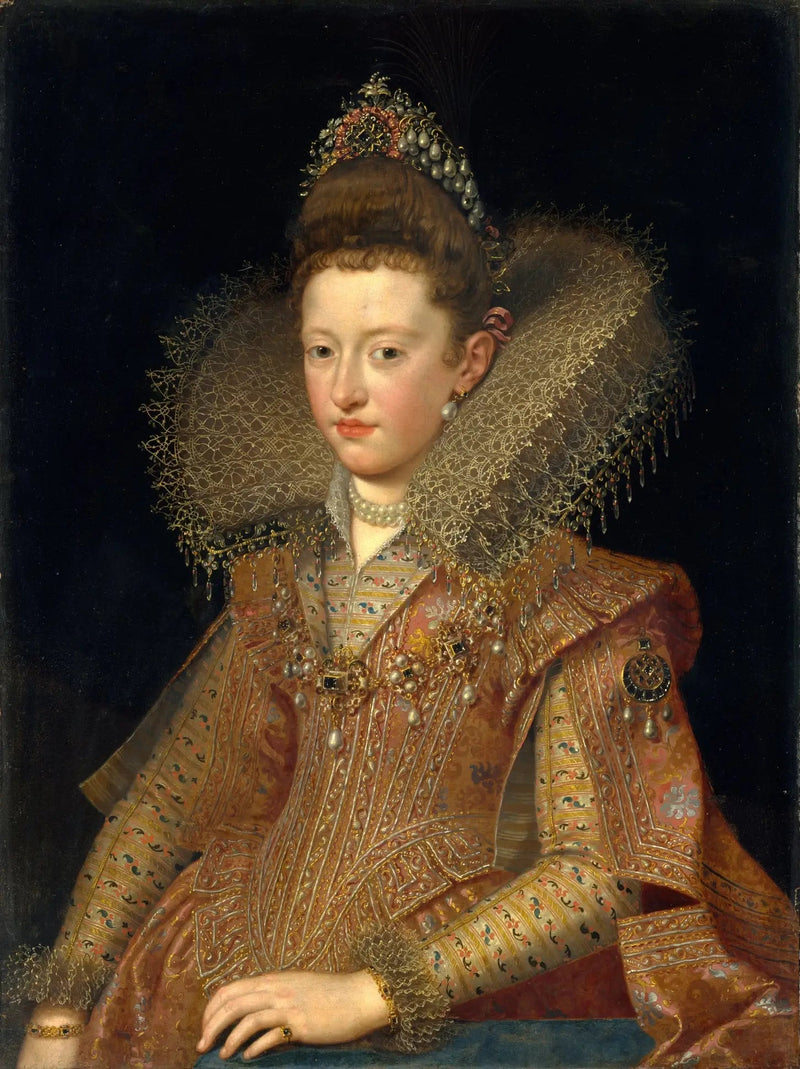 Margueriten Gonzagen muotokuva (1591-1632), Mantovan prinsessa - Frans Pourbus nuorempi