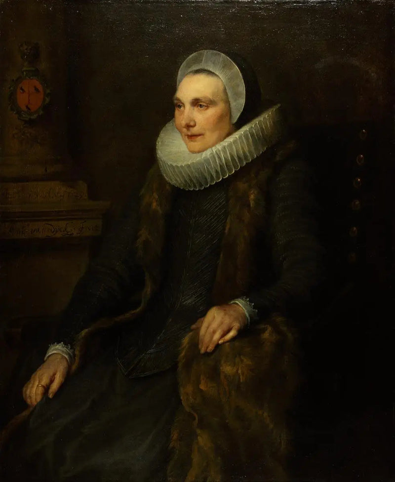 Maria Bosschaertin muotokuva, Adriaen Stevensin puoliso - Antoine van Dyck