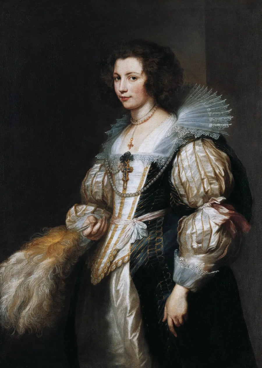 Maria Louise von Tassisin muotokuva - Antoine van Dyck