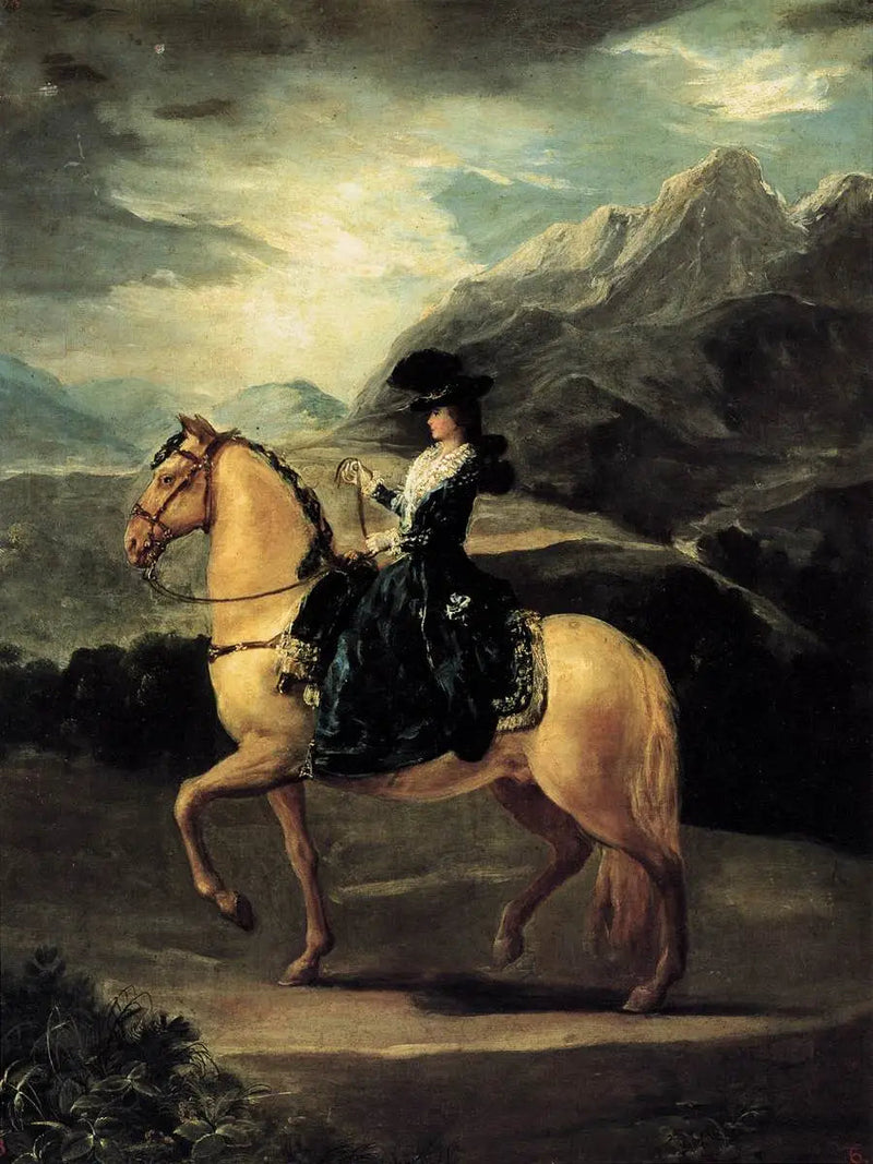 María Teresa de Vallabriga ratsastamassa - Francisco de Goya