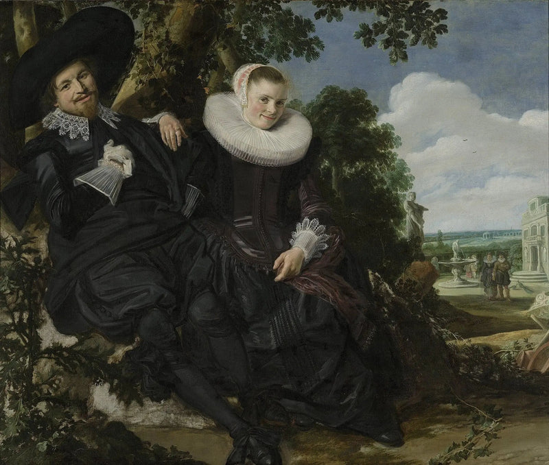 Todennäköinen hääpotrettikuva Isaac Massasta ja Beatrix van der Laenistä - Frans Hals