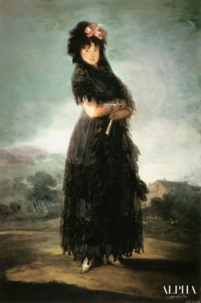 Portrait de Mariana Waldstein - Francisco de Goya - Reproductions de tableaux et peintures haut de gamme