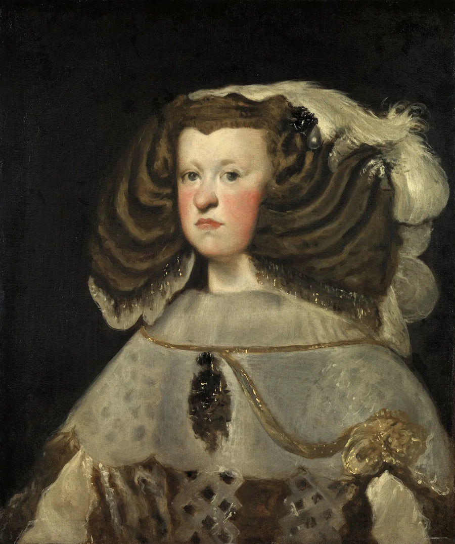 Autrichen Marianne-pose, Espanjan kuningatar - Diego Velázquez
