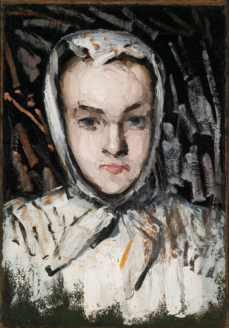 Marie Cézannen muotokuva, taiteilijan sisko - Paul Cézanne