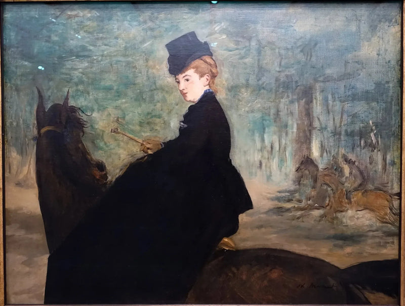 Marie Lefébure ratsastamassa - Édouard Manet