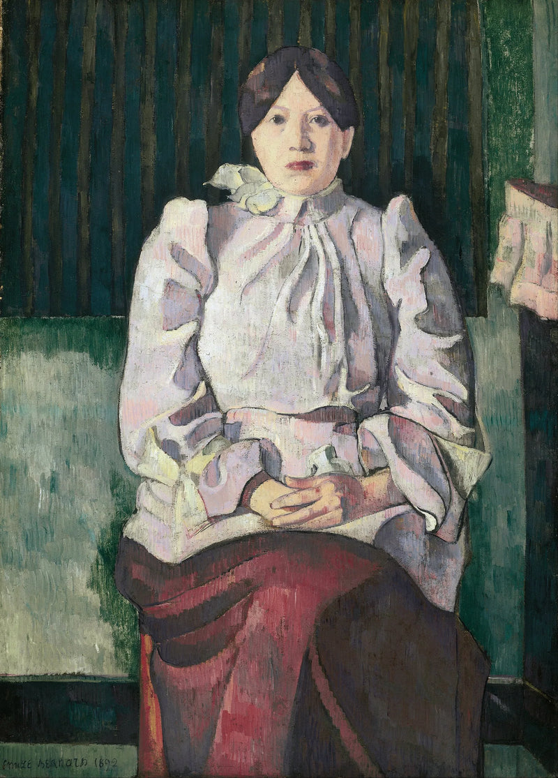 Marie Lemassonin muotokuva - Émile Bernard