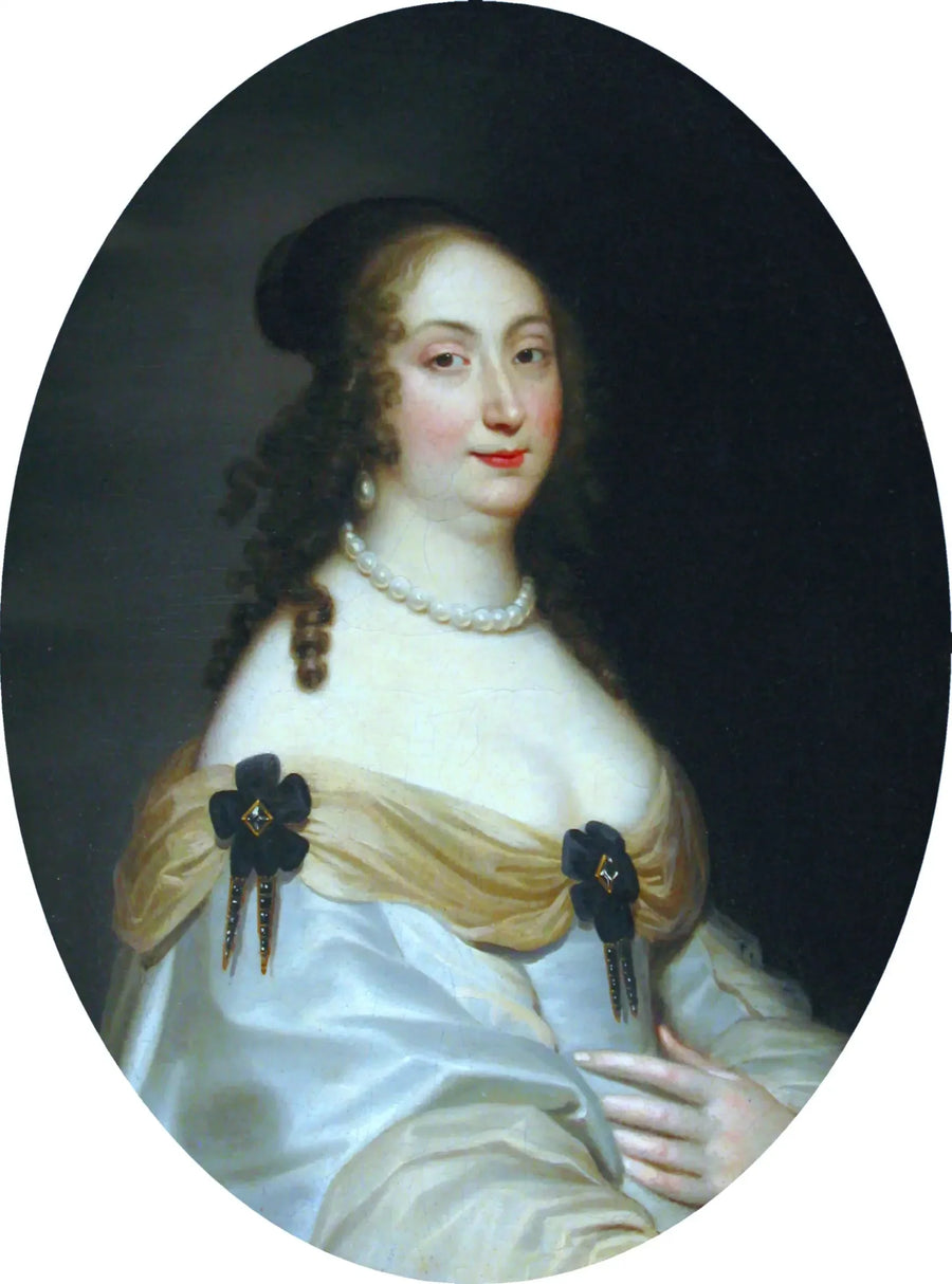 Marie-Louise de Gonzague - Muotokuva (yksityiskohta). - Juste d'Egmont