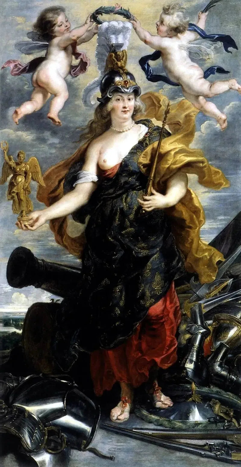 Marie de Médicis'n muotokuva Bellonessa - Peter Paul Rubens