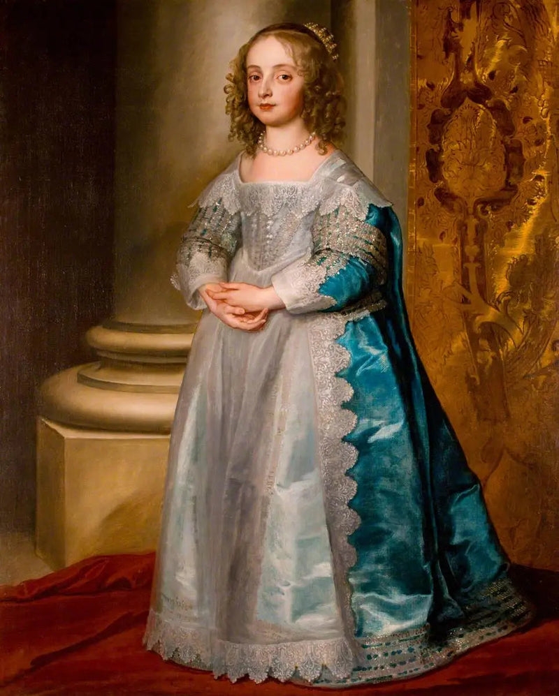Marie Stuartin muotokuva I, kuningatarprinssi ja Orangen prinsessa (1631-1660) - Antoine van Dyck