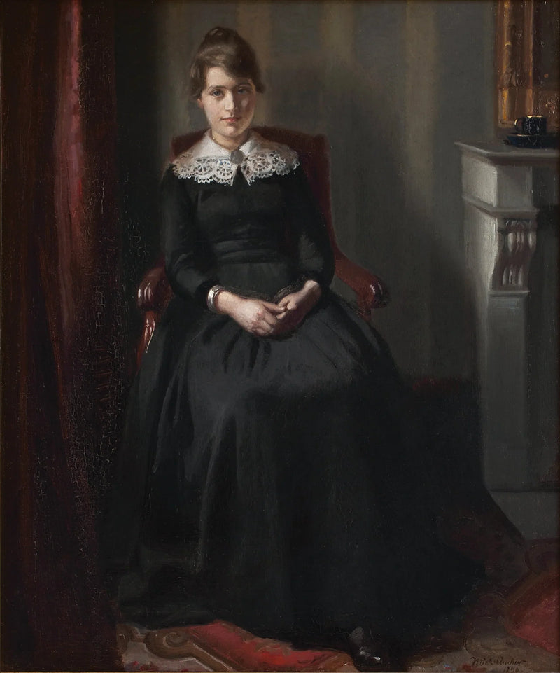 Marie Triepcken muotokuva - Michael Peter Ancher