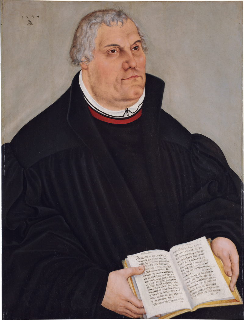 Martin Lutherin muotokuva - Lucas Cranach vanhempi