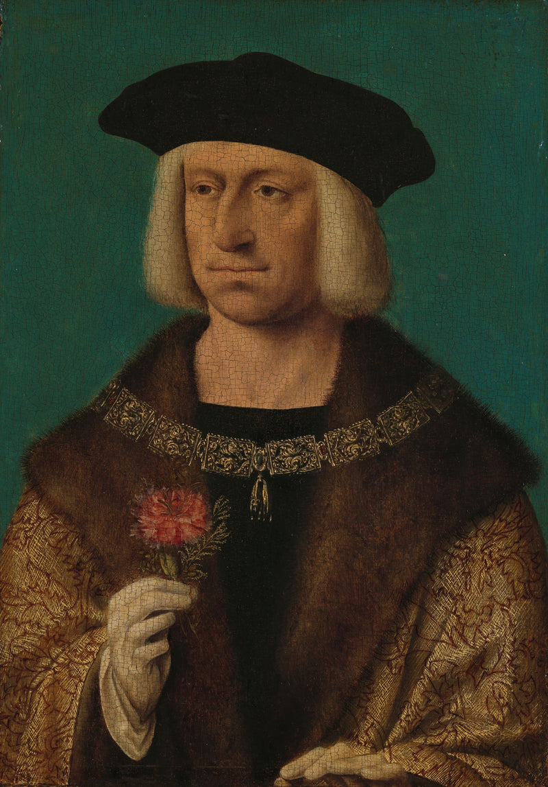 Maximilian I:n (1459-1519) muotokuva - Joos van Cleve