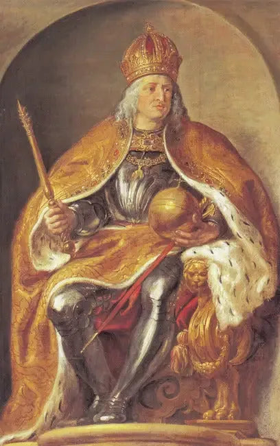 Maximilian I:n muotokuva, Pyhän saksalais-roomalaisen keisarikunnan keisari (1459-1519) (Pompa Introitus Ferdinandi), 1634-1635 - Peter Paul Rubens