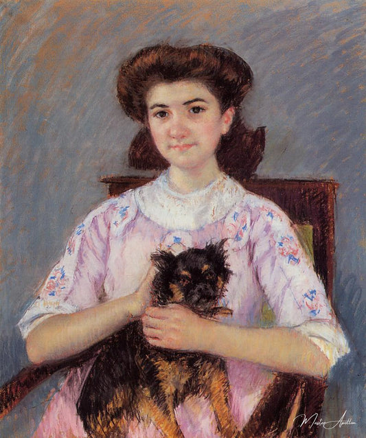 Portrait de Mie Louise Durand Ruel - Mary Cassatt - Reproductions de tableaux et peintures haut de gamme