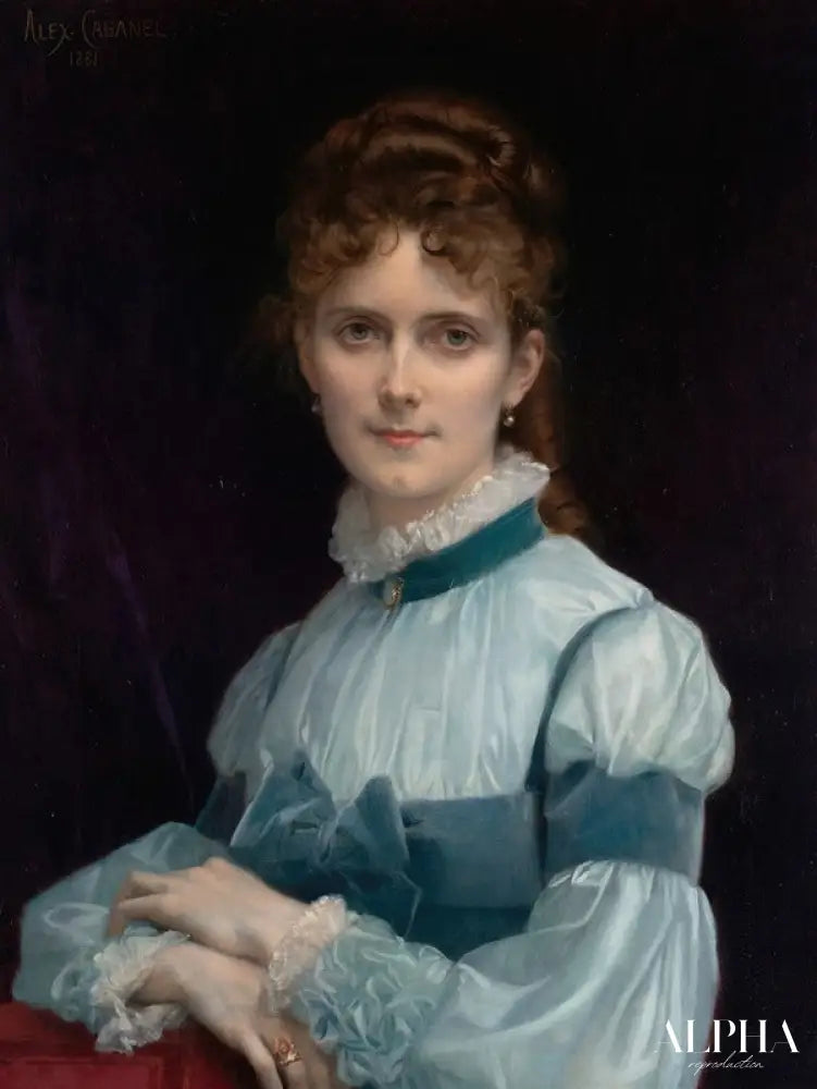 Portrait de Mlle Fanny Clapp - Alexandre Cabanel Reproductions de tableaux à la peinture à l’huile