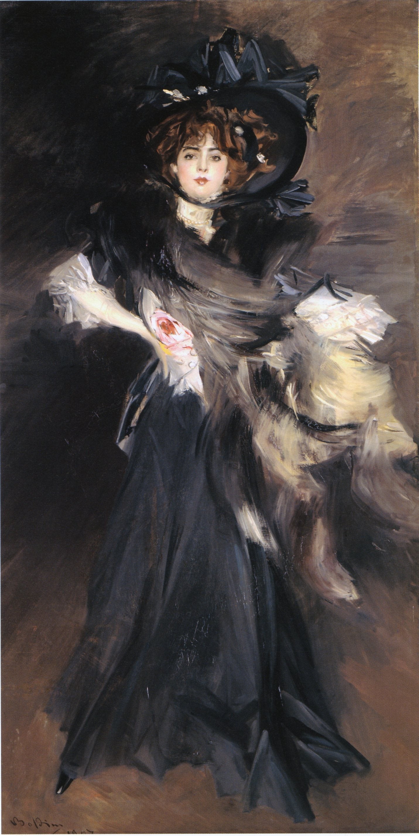 Portrait de Mlle Lantelme - Giovanni Boldini image 1 reproduction réalisée par Alpha Reproduction