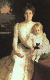 Mme Benjamin Thaw ja hänen poikansa - Frank Weston Benson