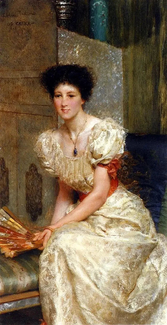 Mme Charles W. Wyllien muotokuva - Lawrence Alma-Tadema