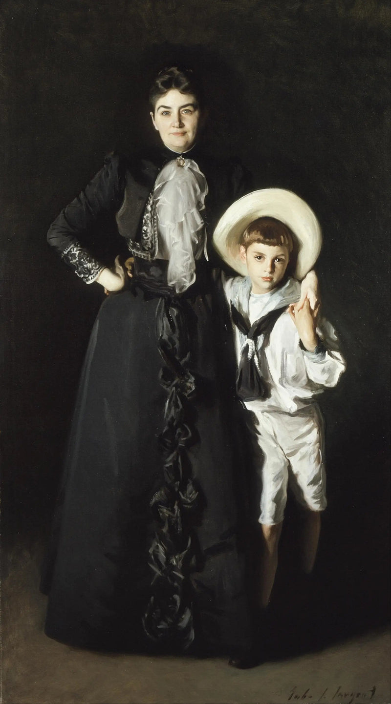Rouva Edward L. Davisin ja hänen poikansa, Livingston Davisin muotokuva - John Singer Sargent